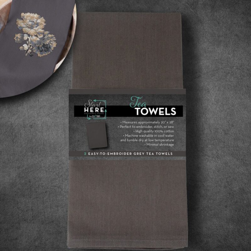 OESD Tea Towel - Gray