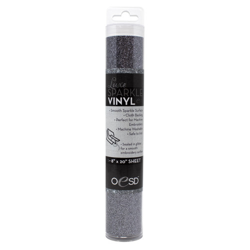 OESD Luxe Sparkle Vinyl - Steel Grey - 8"x20" roll