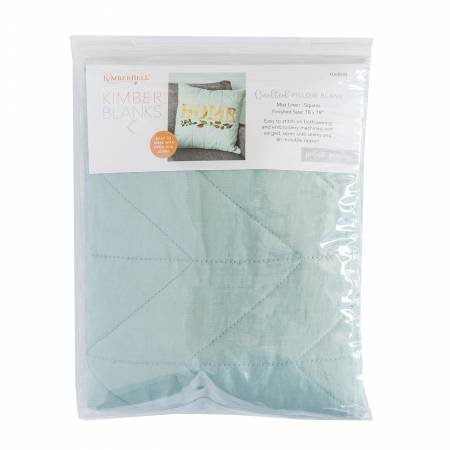 Kimberbell Quilted Pillow Blank - patriot blue Linen