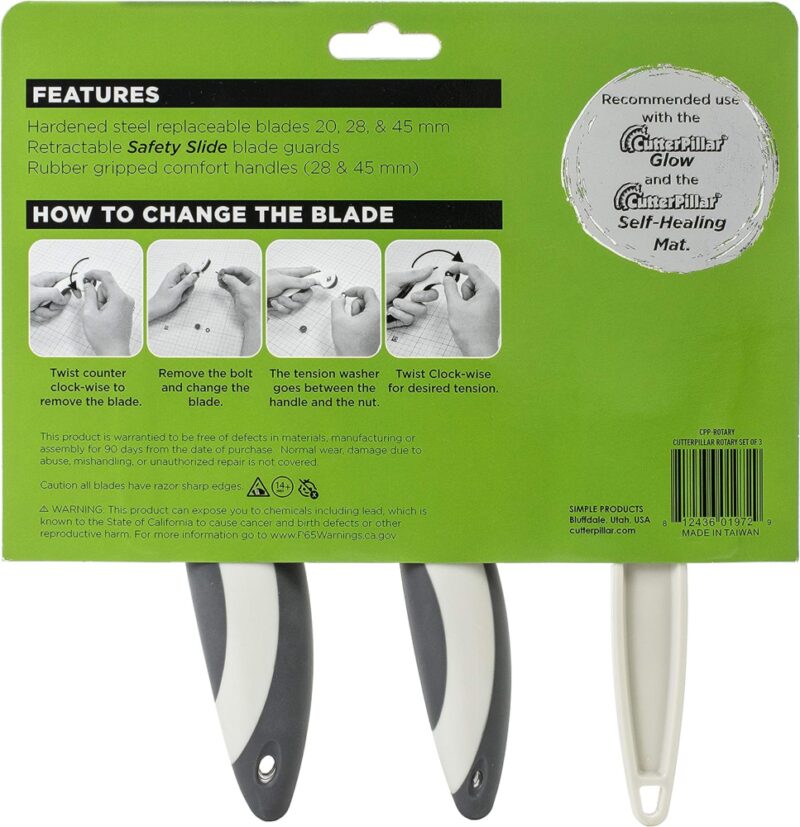 CutterPillar Rotary Cutters - Set of 3 - Image 2