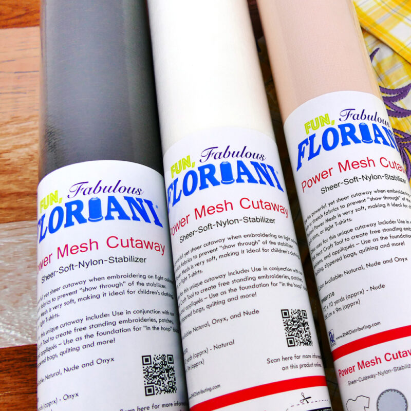 Floriani Power Mesh Fusible Cutaway Stabilizer - Natural