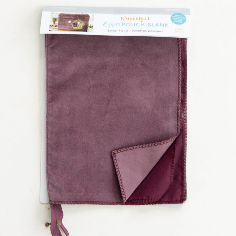 Kimberbell Large Velveteen Pouch Blank - Amethyst