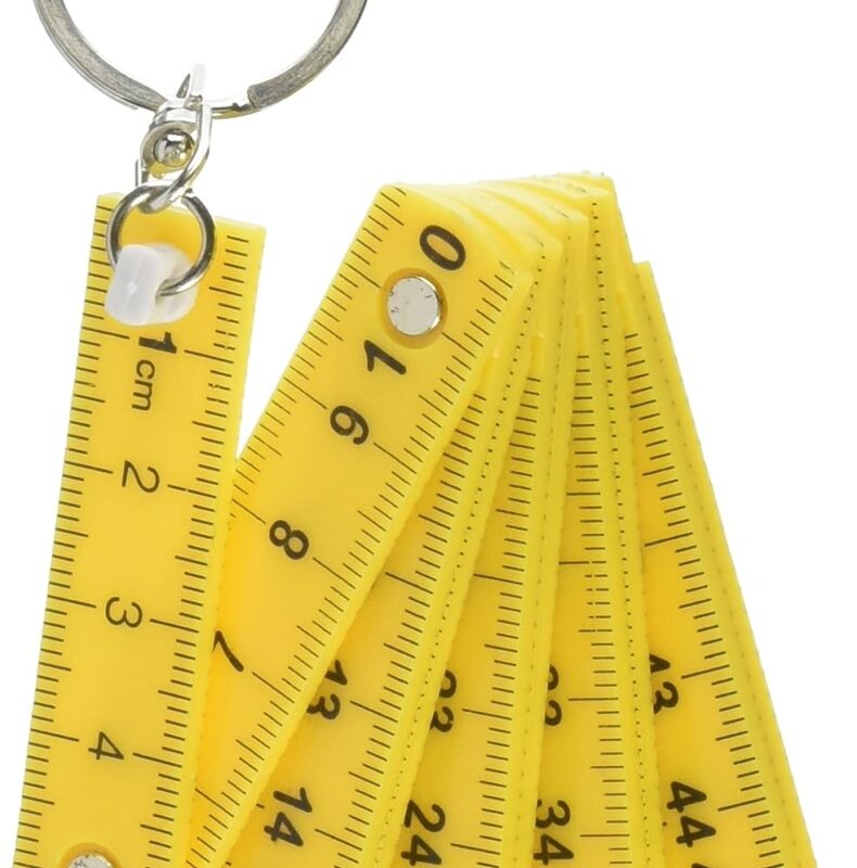 Mini Folding Ruler Keyring