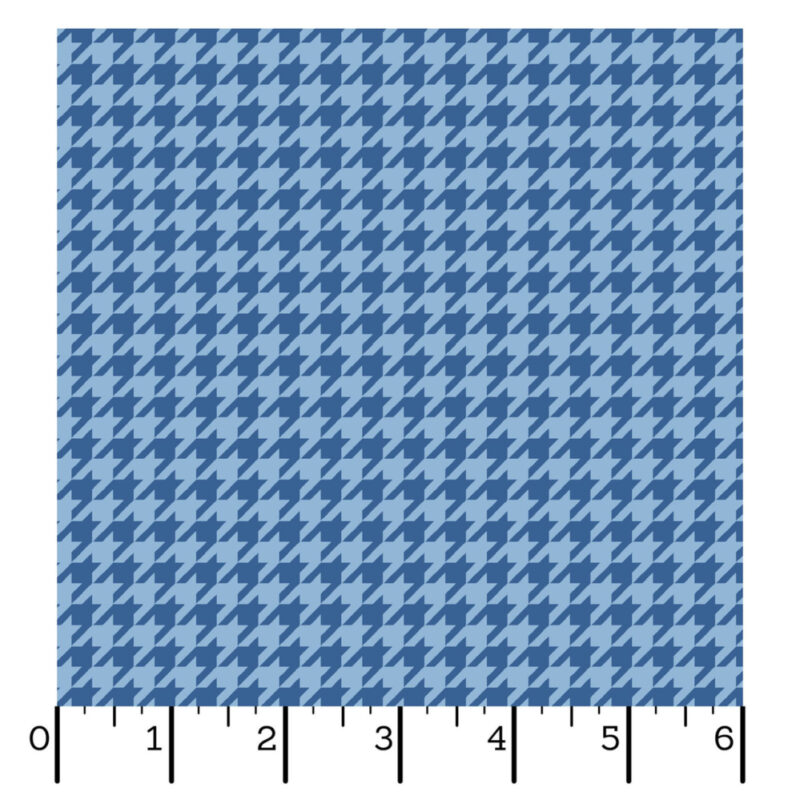 Kimberbell Basics Classic Houndstooth - Blue Tonal MAS8206-BB