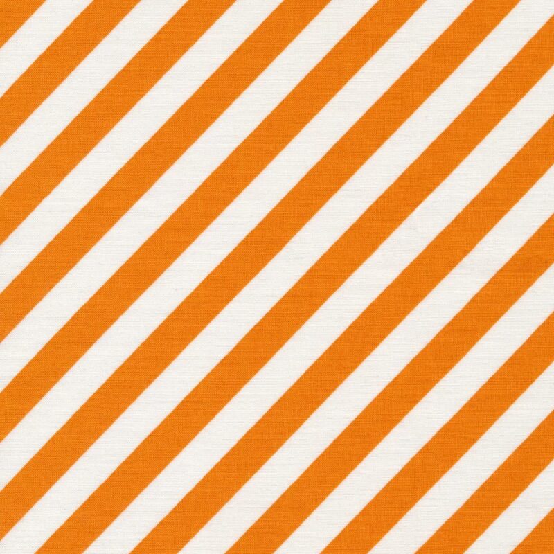 Kimberbell Orange/White Witchy Stripe MAS9926-OW