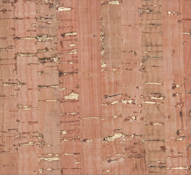 Real Cork Fabric W/ Gold Metallic 25"x"36 - Image 2