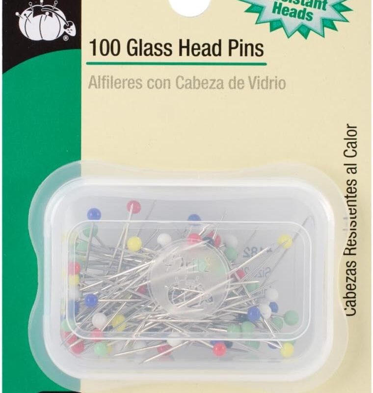 Dritz Glass Head Pins Size 20 1-1/4in 100ct