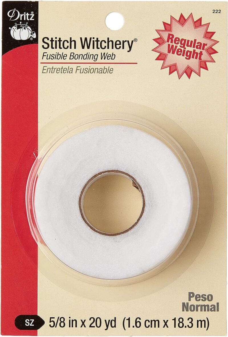 Dritz 222 STITCH WITCHERY FUSIBLE BONDING WEB - WHITE - 5/8" X 20 Yds