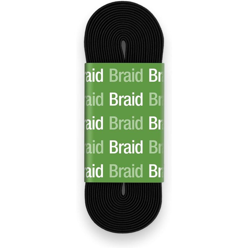 Dritz 1/4" Black Braided Elastic - Image 2