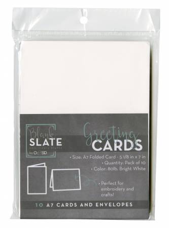 OESD Blank Greeting Cards Size A7 - 10 pack