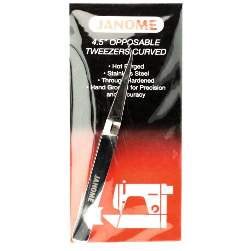 Janome 4.5" Opposable Tweezers Curved - Image 2
