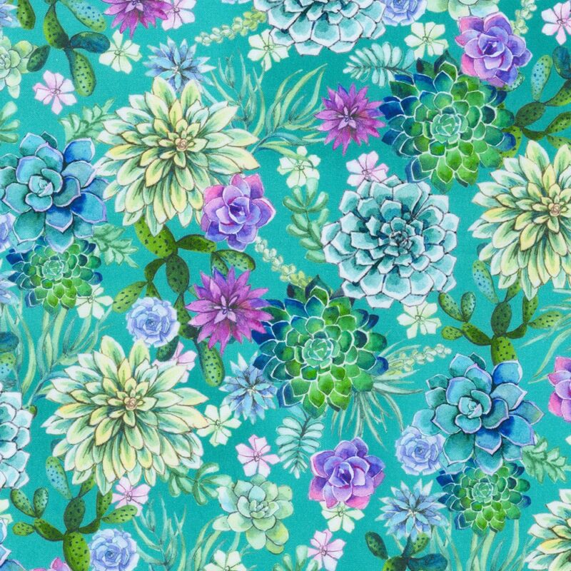 DESERT BLOOMS AHVD-21977-213 TEAL