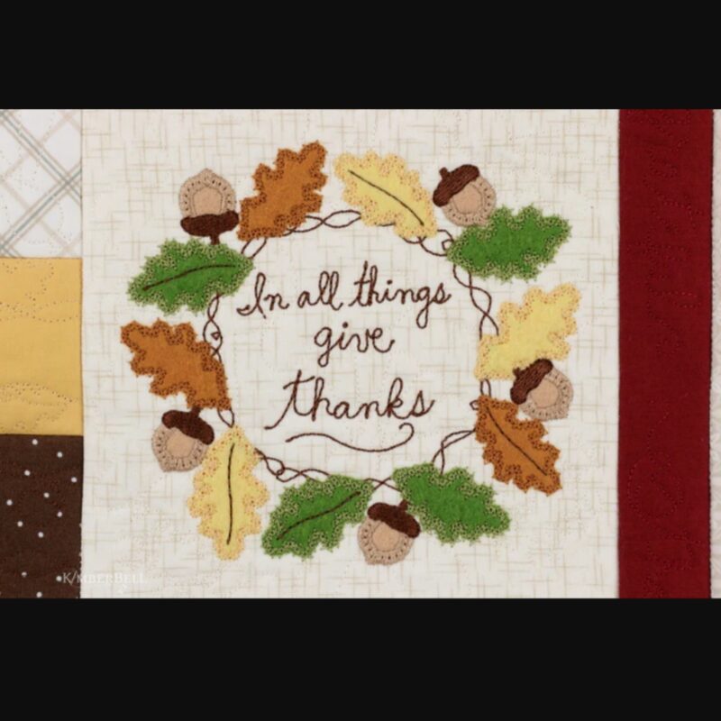 Kimberbell In All Things Give Thanks Pillow kit - Image 6