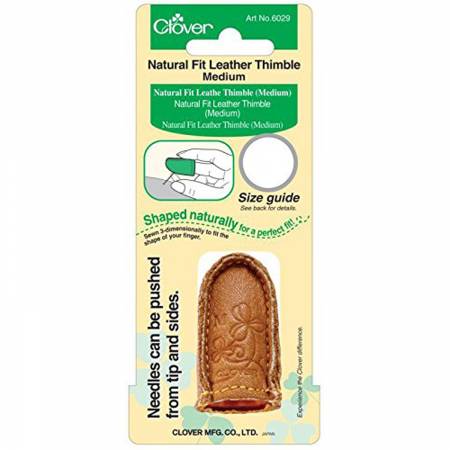Natural Fit Leather Thimble - Med