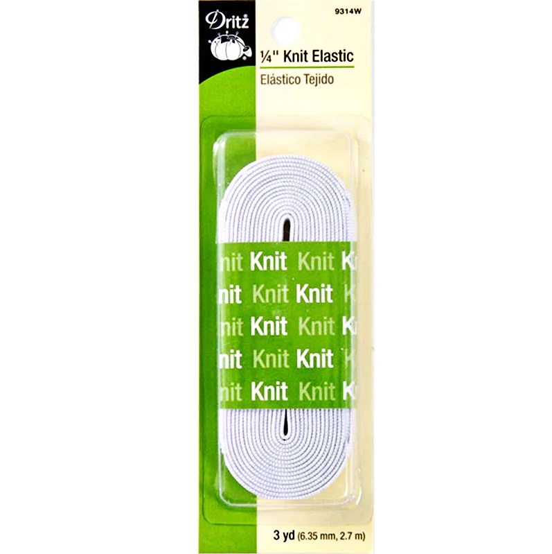 Dritz White 1/4" Elastic 3 Yards