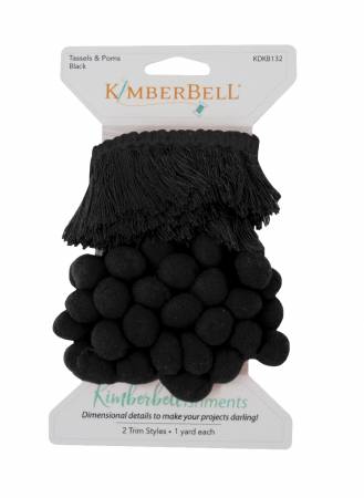 Kimberbell Tassels & Poms Black