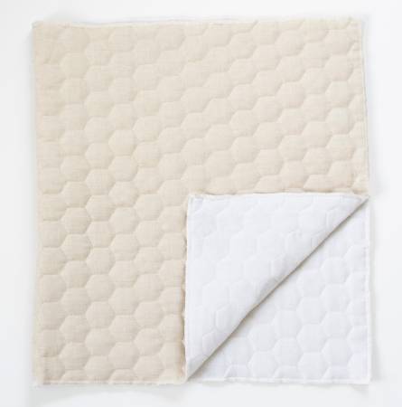 Quilted Pillow Blank 18x18 Oat Linen