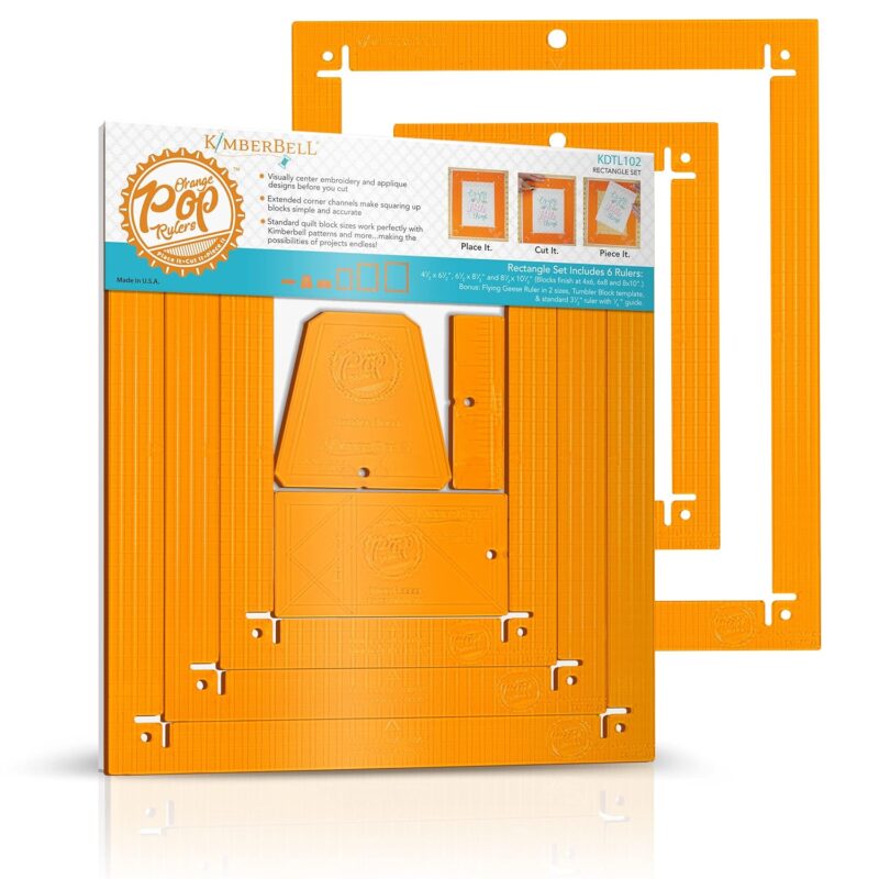 Kimberbell Orange Pop Rulers Rectangle Set