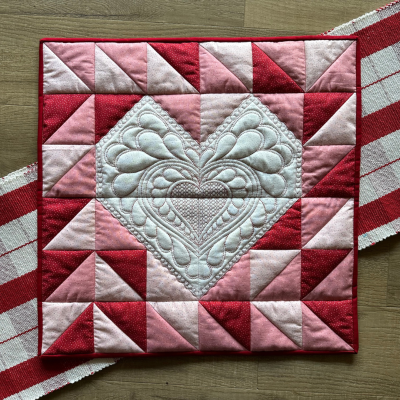 Hoopsisters Heartfelt Half Square USB