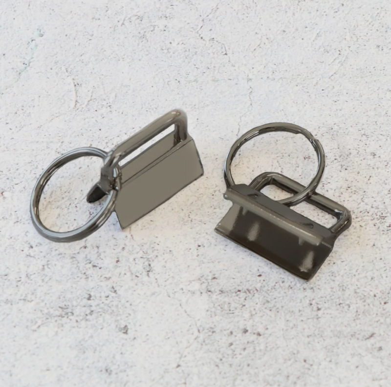 Sallie Tomato 1" Key Fobs (Gunmetal)