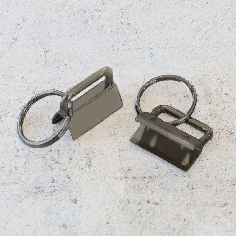 Sallie Tomato 1" Key Fobs (Gunmetal)