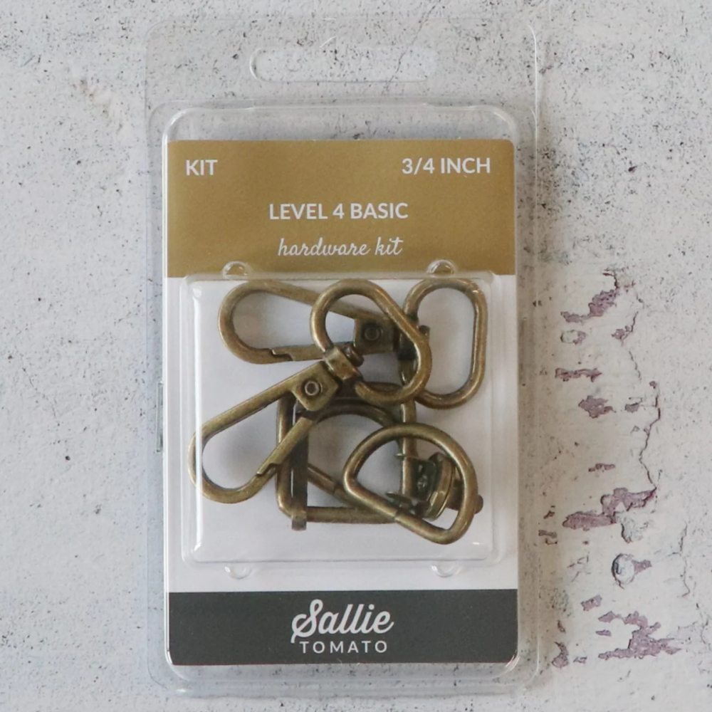 Sallie Tomato Style 4 Basic Hardware Kit 3/4" (Antique)
