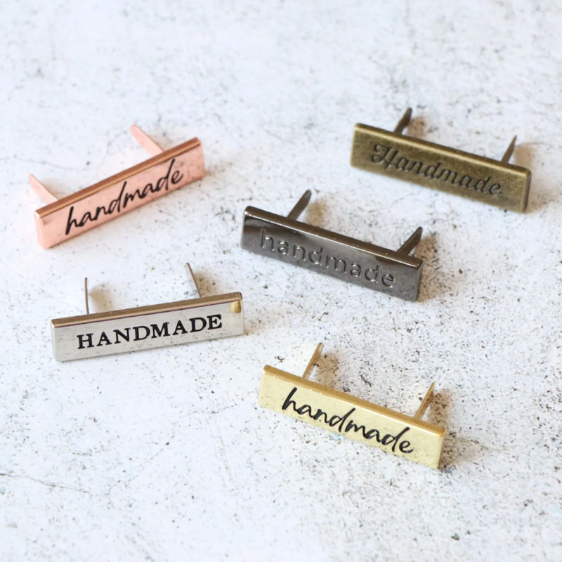 Sallie Tomato 1-3/4" Handmade Labels, Set of 4 (Nickel) - Image 2
