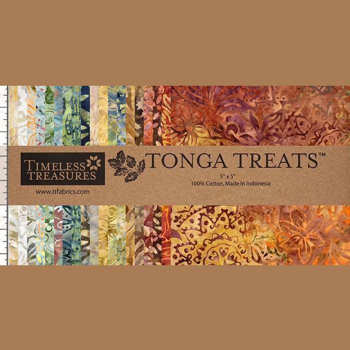 Timeless Treasures - Tonga Treats 5"x5" 42 Squares - Windsong