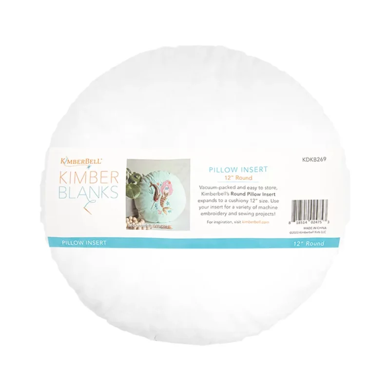Kimberbell Blank 12" Round Pillow Insert