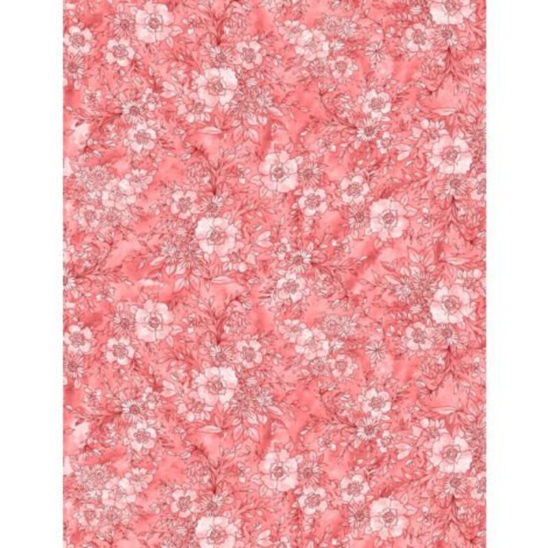 Wilmington Hummingbird Pink Toile