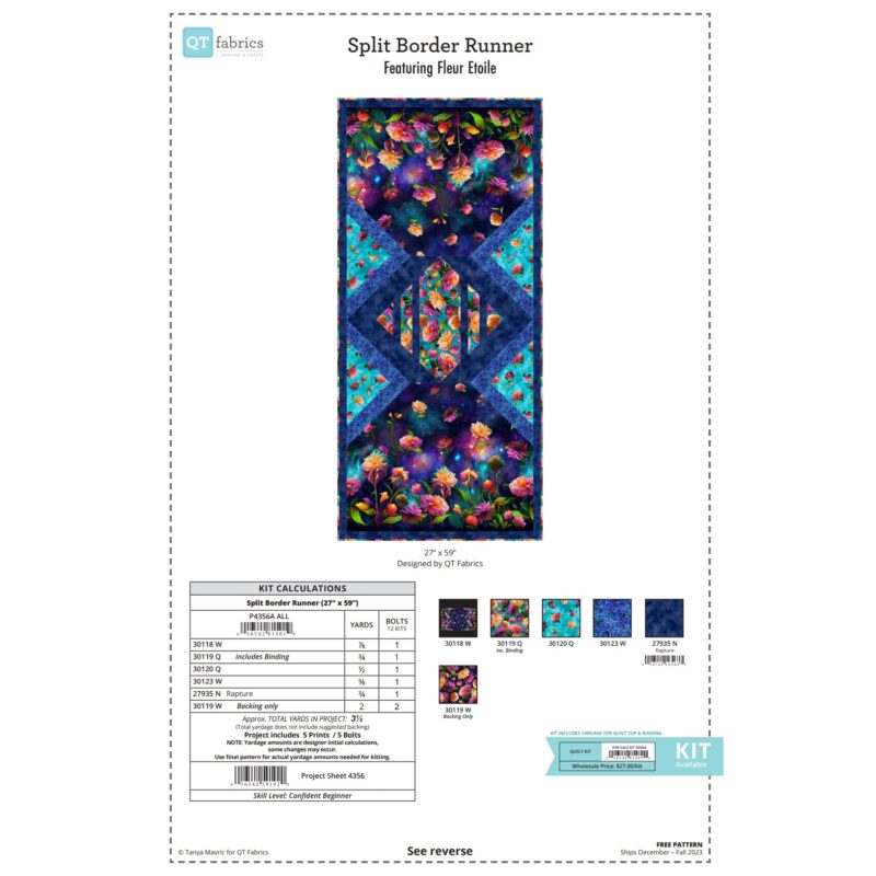 Quilting Treasures Fleur Etoile - Split Border Kit