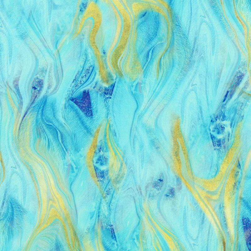 Robert Kaufman - Misty Garden Marble Seafoam
