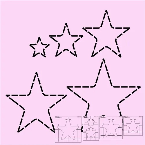 Sew Steady 4pc Star Template set-HS