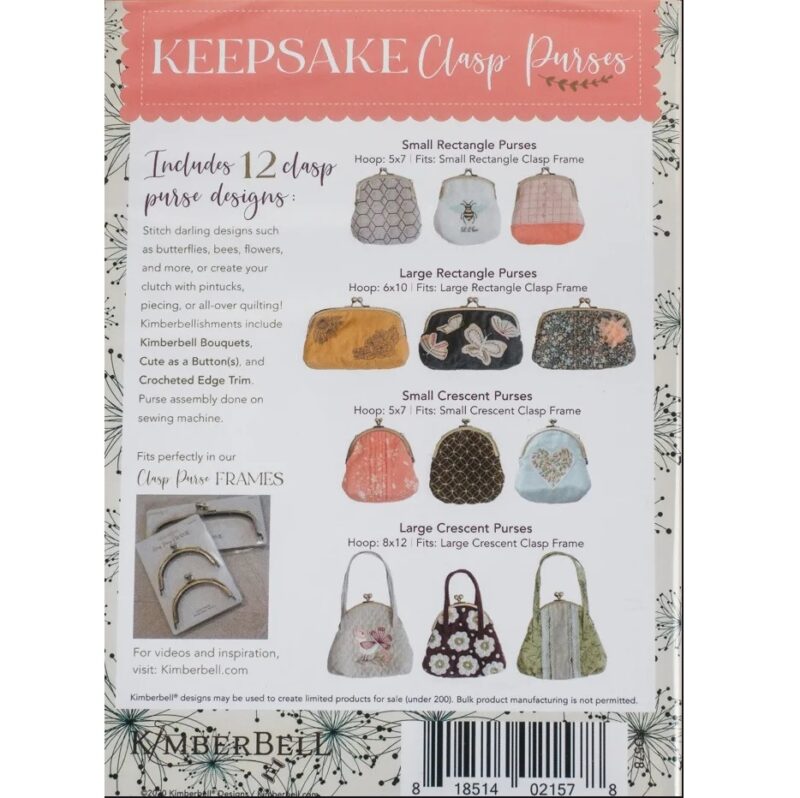 Kimberbell Keepsake Clasp Purse CD - Image 2