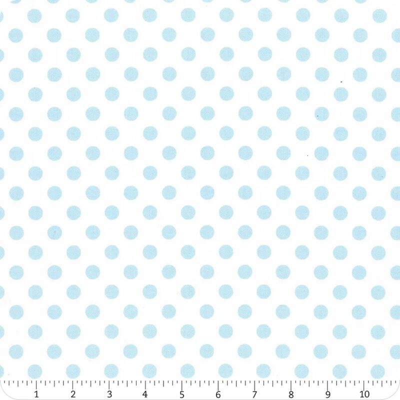 Maywood/Kimberbell Pale Blue Dots