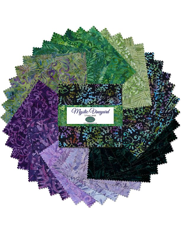 Wilmington Batiks Mystic Vineyard 5" Squares