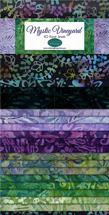 Wilmington Batiks Mystic Vineyard2.5" Strips