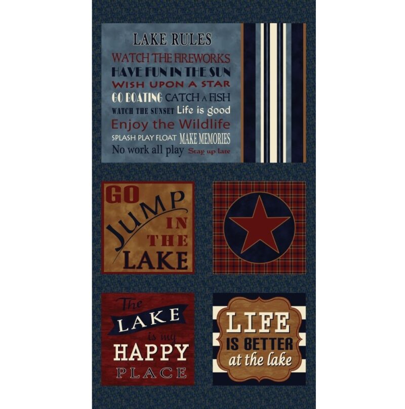 Needlecraft Henry Glass Better At The Lake 24" Panel