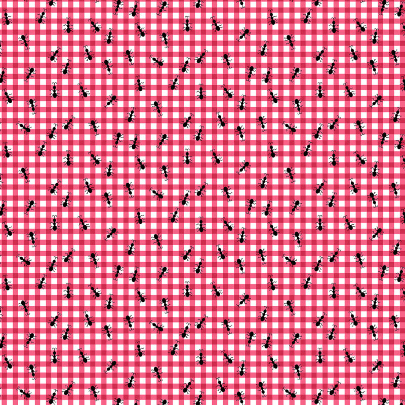 Timeless Pink Ants on Gingham #CD5316-PINK