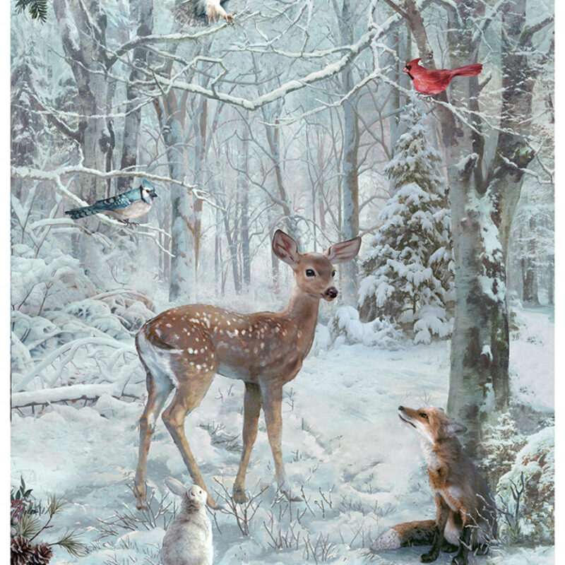 Hoffman Winter Xmas Snow Winter Tale Panel