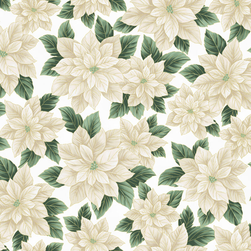 Hoffman Ivory/gold Christmas Splendor - W7777H-22G