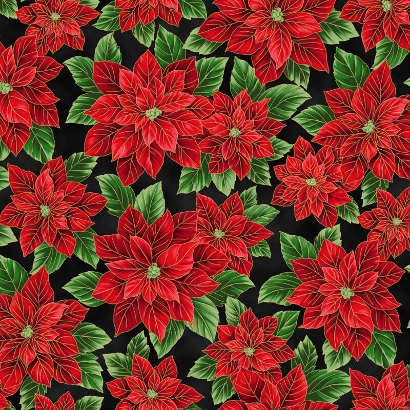 Hoffman Christmas Splendor Black/Gold -