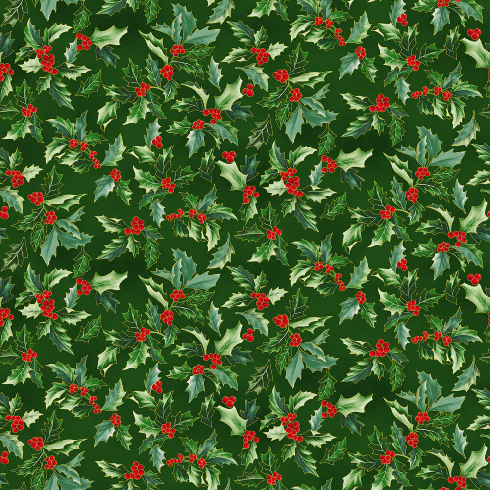 Hoffman Christmas Splendor Hunter/Gold - W7778H-60G