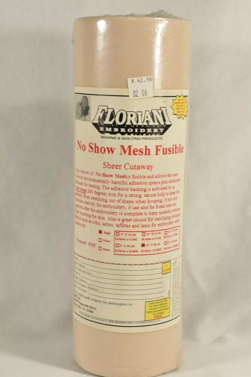 Floriani No Show Fusible Mesh Beige 15" x 10yds