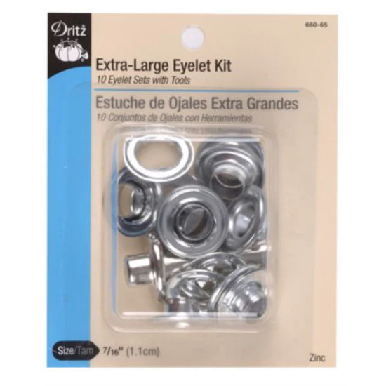 Dritz Extra Large Eyelet Kit - 10 Pieces
