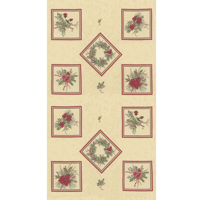 Moda Winter Manor Panel Buff