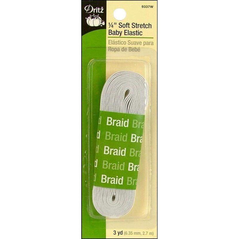 Dritz 1/4" Soft Stretch Elastic 3yds
