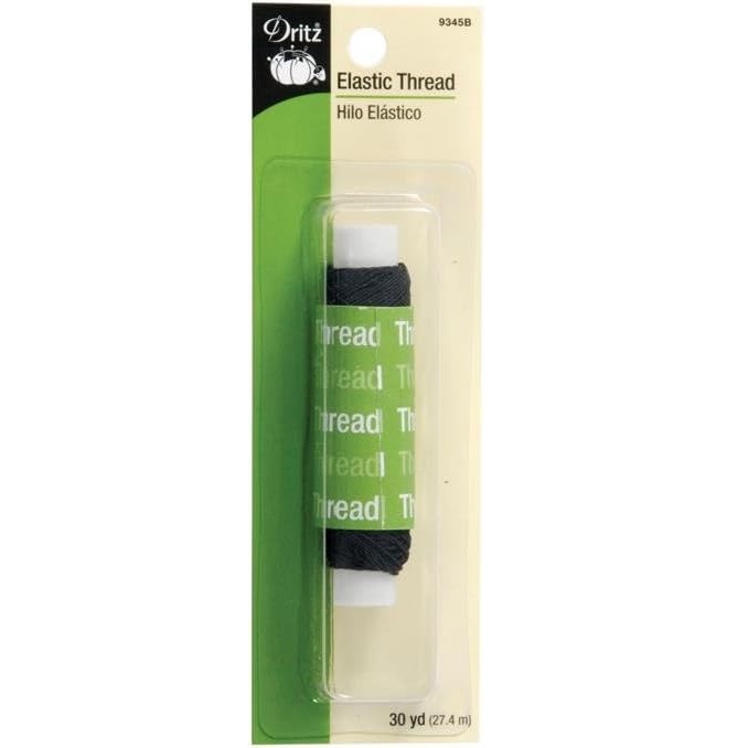 Dritz Elastic Thread Black