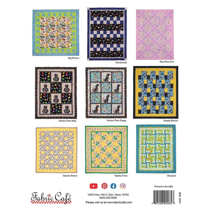 3 Yard Quilts for Kids Quilt Booklet Fabric Cafe #FC-032242 - Image 2