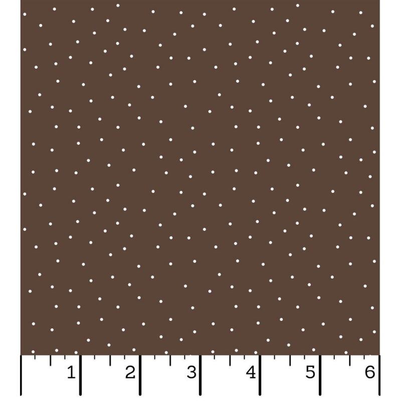 Kimberbell Basics Tiny Dots - Brown/White MAS8210-A - Image 2